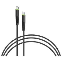 Дата кабель USB-C to USB-C 0.2m CBFLEXTT0 60W Intaleo (1283126559495) - 1