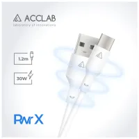 Дата кабель USB 2.0 AM to Type-C 1.2m PwrX 30W ACCLAB (1283126559532) - Зображення 3