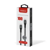 Дата кабель USB-C to USB-C 2.0m CBGPD100WTT2 100W Intaleo (1283126559570) - 2