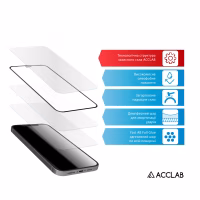 Стекло защитное ACCLAB Full Glue Samsung A25 5G Black (1283126573965) - Image 4
