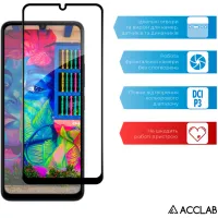 Скло захисне ACCLAB Full Glue Xiaomi Poco C65 Black (1283126583636) - 5