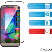 Скло захисне ACCLAB Full Glue Apple iPhone 16 Pro Max Black (1283126593284) - 5