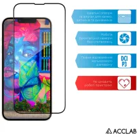 Скло захисне ACCLAB Full Glue Apple iPhone 16E Black (1283126614279) - 5