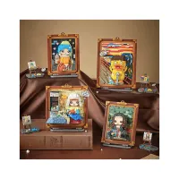 Конструктор LOZ mini Дівчина з перловою сережкою без фігурок (1287) - 2