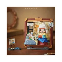 Конструктор LOZ mini Об'ємна картина Служниця зі глечиком молока без фігурок (1289) - 1