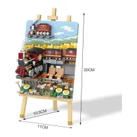 Конструктор LOZ mini Весняний поїзд без фігурок (1296) - 2