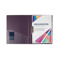 Папка с зажимом Axent A4 700 мкм Прозрачная Сливовая (1301-11-A) - Изображение 3