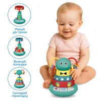 Розвиваюча іграшка Kiddi Smart Слоненя Грайко (1305-UK) - Зображення 4