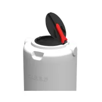 Ємність для води Вігер вертикальна харчова 1000 л вузька, кришка з клапаном біла (13230) - 4