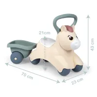 Чудомобіль Smoby Little Поні з причепом (140502) - 2