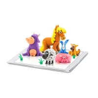 Набір для творчості Lipaka Тварини Меганабір пластиліну самозагуст. (15012-UA01) - 5