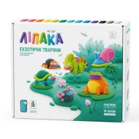 Набір для творчості Lipaka пластилину, Екзотичні тварини 6 персонажів (15025-UA01) - 1