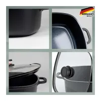 Сотейник Kela Atura з кришкою 28х28 см, 6 л (15166) - 2