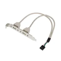 Кабель для передачі даних косичка (для системної плати), 2xUSB 2.0 Atcom (15257) - 1