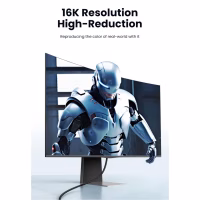 Кабель мультимедийный DisplayPort M to DisplayPort M 2.0m 16K DP118 black Ugreen (15384) - Image 5