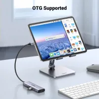 Концентратор Ugreen USB-C to HDMI + 3xUSB 3.0 + PD CM511 gray (15596) - 5