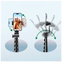 Штатив Ugreen LP680 Selfie Stick Tripod with Bluetooth Remote Black (15609) - 12