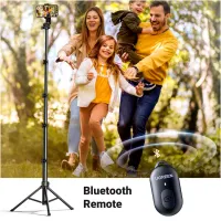 Штатив Ugreen LP680 Selfie Stick Tripod with Bluetooth Remote Black (15609) - 6