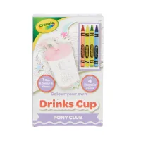 Набір для творчості Crayola Стаканчик-розмальовка Поні-клуб З олівцями (15765-B) - 4