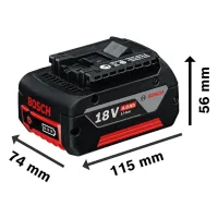 Акумулятор до електроінструменту Bosch GBA, 18V, 4Ah, 1.1кг (1.600.Z00.038) - Зображення 2