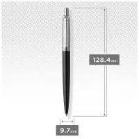Ручка шариковая Parker JOTTER 17 UKRAINE Bond Street Black CT BP Трезубец (16232_T001w) - Изображение 4