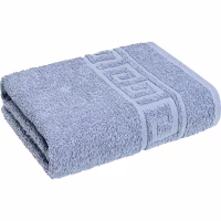 Рушник Home Line махровий бордюрний (сіро-блакитний) 400 гр/м2, 50х90 см (179749) - Image 1