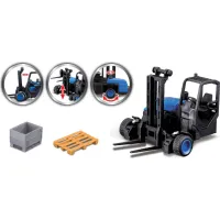 Спецтехніка Bburago Фура Mercedes-Benz Actros з навантажувачем (18-31471) - 3