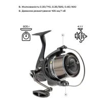 Котушка Brain Mission SE Reel 9000 12+1 BB 4.11 (1858.47.11) - 7