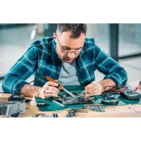 Паяльник електричний Neo Tools 60Вт 450°C нікельована мідь (19-156) - 2