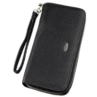Гаманець Kivi З зернистої екошкіри Чорний (19045) - Зображення 1