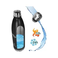 Термокружка Tavialo 1 л матовий чорний колір (191010101) - 2