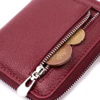 Гаманець ST Leather Шкіряний Бордовий (19485) - Зображення 5