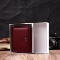 Гаманець ST Leather Шкіряний Бордовий (19485) - Зображення 10