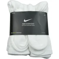 Шкарпетки Nike U NK EVERYDAY CUSH CREW 6PR-BD SX7666-100 46-50 6 пар Білі (194954124810) - Зображення 4