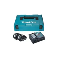 Набір акумулятор + зарядний пристрій Makita набір LXT (BL1830x2, DC18RC, Makpac1) (197952-5) - 1