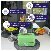 Ланч-бокс Neor для підігріву та приготування їжі 1 л (1L3 GR) - Зображення 3
