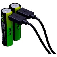 Акумулятор Verico AA USB Type-C 1700mAh 1.5V Li-ion * 2 (LoopEnergy) (1UDBT-A1WEA2-NN) - 2