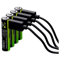 Акумулятор Verico AA USB Type-C 1700mAh 1.5V Li-ion * 4 (LoopEnergy) (1UDBT-A1WEAC-NN) - 2