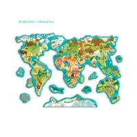 Навчальний набір DoDo Магнітна мапа світу тварини (200267) - 4