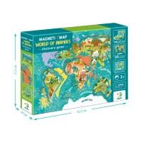 Навчальний набір DoDo Магнітна мапа світу тварини (200267) - 5