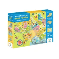 Навчальний набір DoDo Магнітна мапа України (200268) - 1
