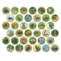 Навчальний набір DoDo Магнітний набір Монтесорі Тварини на континентах: Африка (200284) - 3