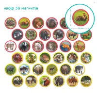 Навчальний набір DoDo Магнітний набір Монтесорі Тварини на континентах: Євразія (200285) - 4