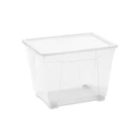 Контейнер для зберігання DEA home Easy прямокутний на колесах Прозорий 20 л (20078) - Зображення 1