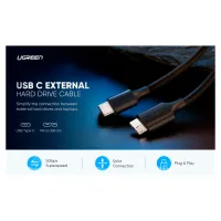 Дата кабель USB-C 3.1 to Micro USB 3.0 1.0m 3A US312 black Ugreen (20103) - 4