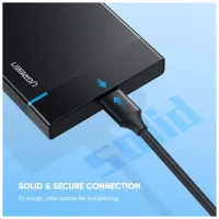 Дата кабель USB-C 3.1 to Micro USB 3.0 1.0m 3A US312 black Ugreen (20103) - 5