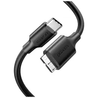 Дата кабель USB-C 3.1 to Micro USB 3.0 1.0m 3A US312 black Ugreen (20103) - 1
