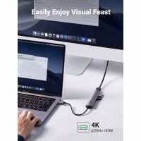Концентратор Ugreen USB-C to 4xUSB 3.0 + HDMI CM417 gray (20197) - Image 5