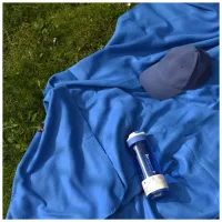 Плед Bergamo подушка Mild флісовий 150 х 180 см Синій (202312pl-03) - 3