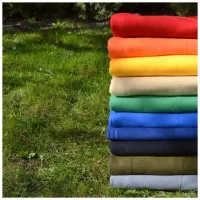 Плед Bergamo подушка Mild флісовий 150 х 180 см Синій (202312pl-03) - 5